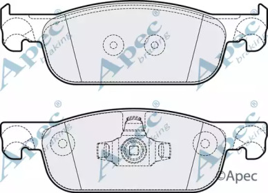 APEC BRAKING pad2127 -  Комплект тормозных колодок, дисковый тормоз